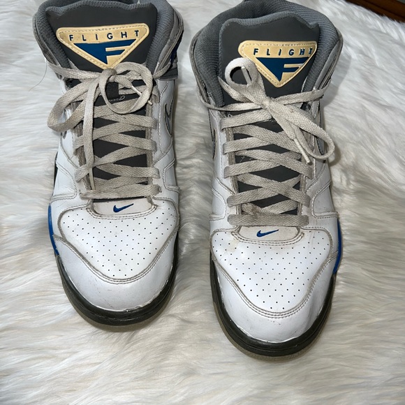 Nike Air flight Mens size 11.5. White/blue/gray vintage - Picture 5 of 10